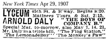 Display ad for "The Boys of Company B" at the Lyceum in NYC